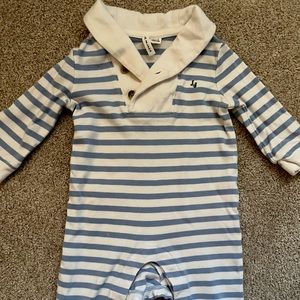 Janie and Jack striped one piece for baby boy. Excellent condition